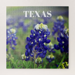 Quebra-cabeça Flores Azuis do Texas Texan Floral