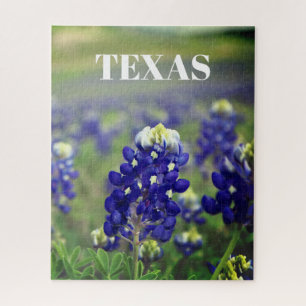 Quebra-cabeça Flores Azuis do Texas Texan Floral