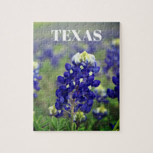 Quebra-cabeça Flores Azuis do Texas Texan Floral