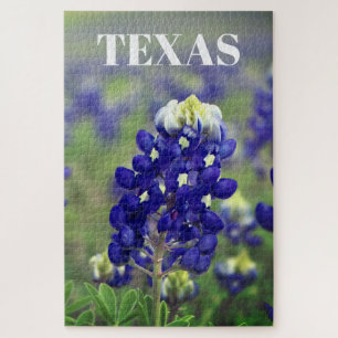 Quebra-cabeça Flores Azuis do Texas Texan Floral