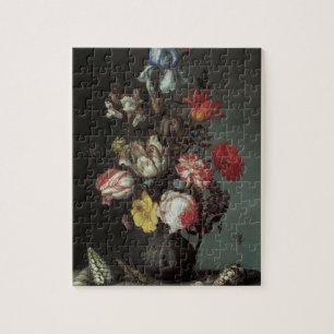 Quebra-cabeça Flores Barrocas Vintage por Balthasar van der Ast