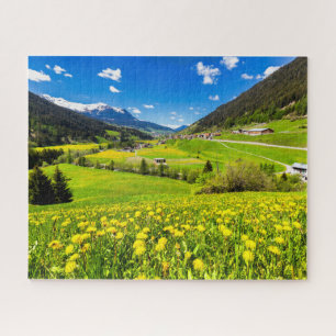 Quebra-cabeça Flores Cantão de Dandelion de Grisons, Suiça