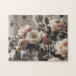 Quebra-cabeça Flores coloridas Flores elegantes inspiradas na sa