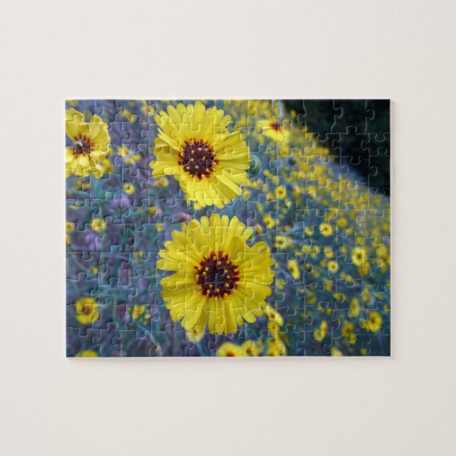 Quebra-cabeça Flores Comuns Madia no Parque Nacional Sequoia (Horizontal)