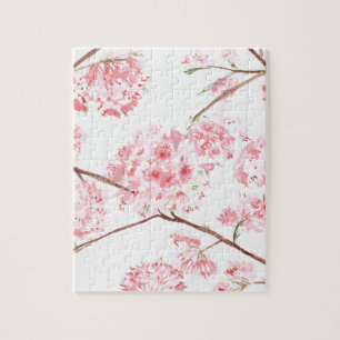 Quebra-cabeça Flores cor-de-rosa cereja Sakura Japonês