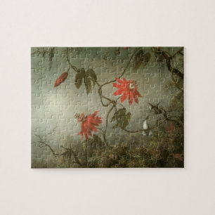 Quebra-cabeça Flores da Paixão e Beija-flores por Martin J Heade