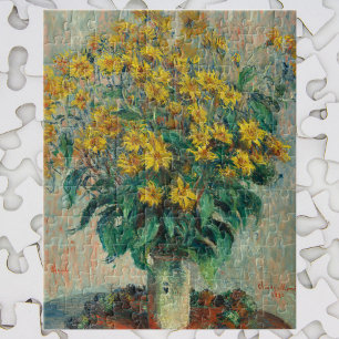Quebra-cabeça Flores de Alcachofra de Jerusalém por Claude Monet