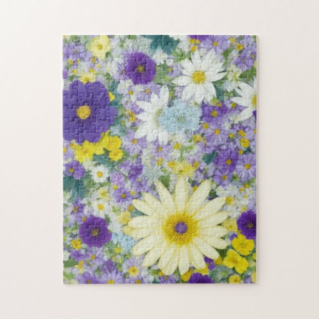 Quebra-cabeça Flores de Algodão bonito (Vertical)