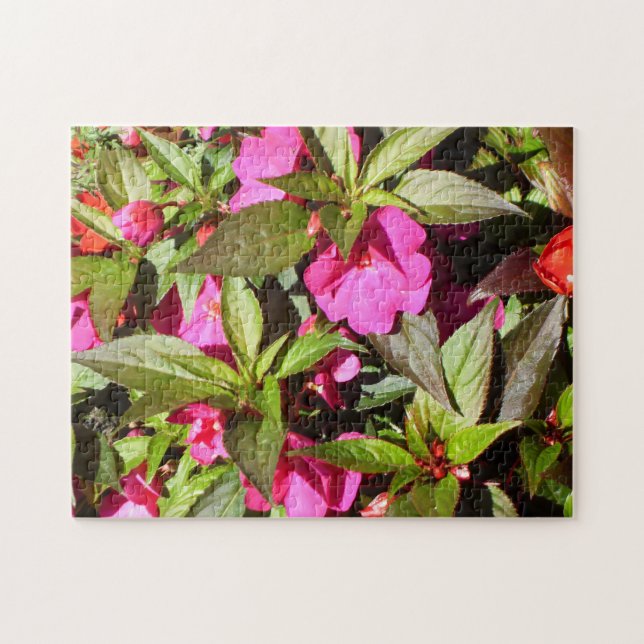Quebra-cabeça Flores de Busy Lizzie (Horizontal)