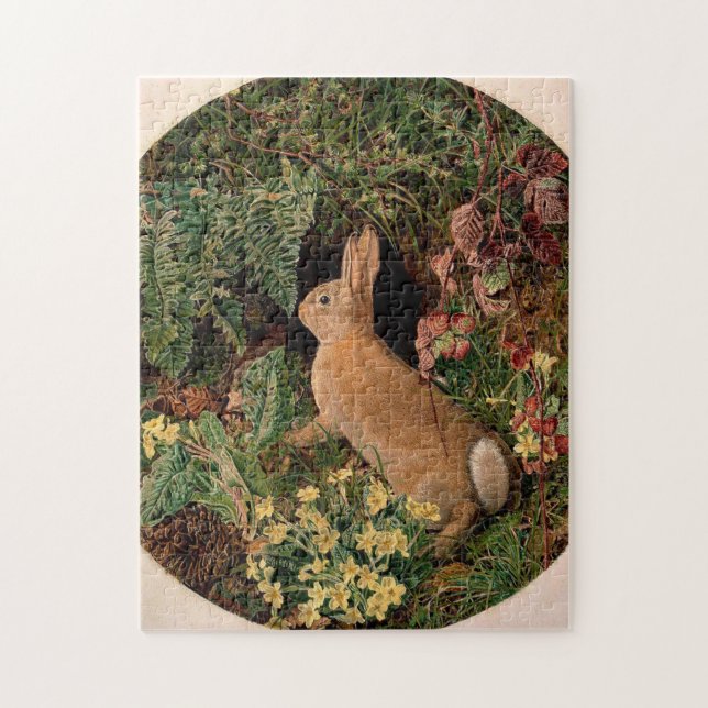 Quebra-cabeça Flores de coelhos coelhos ferragens primavera de f (Vertical)