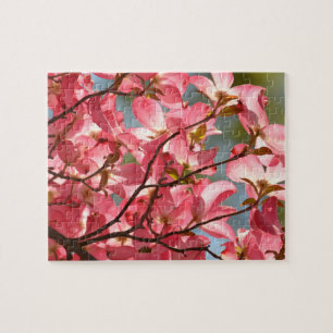 Quebra-cabeça Flores de Dogwood Rosa