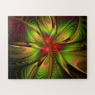 Quebra-cabeça Flores de fantasia fractal suaves e tenra