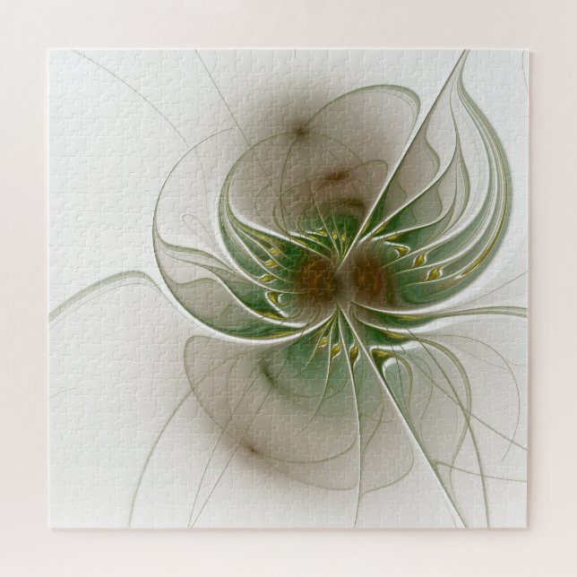 Quebra-cabeça Flores de fantasia fractal suaves e tenra (Horizontal)