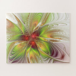 Quebra-cabeça Flores de fantasia fractal suaves e tenra