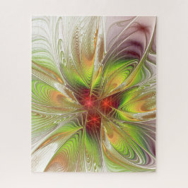 Quebra-cabeça Flores de fantasia fractal suaves e tenra