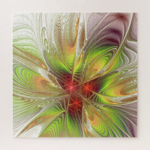 Quebra-cabeça Flores de fantasia fractal suaves e tenra