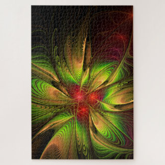 Quebra-cabeça Flores de fantasia fractal suaves e tenra