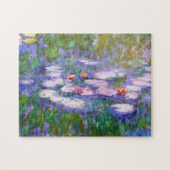 Quebra-cabeça Flores de Lily Água no Bloom Claude Monet Belas Ar (Horizontal)