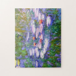 Quebra-cabeça Flores de Lily Água no Bloom Claude Monet Belas Ar