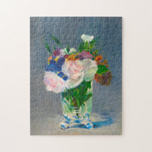 Quebra-cabeça Flores de Manet em um Vaso Cristal