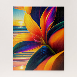 Quebra-cabeça Flores de Paraíso Tropicais