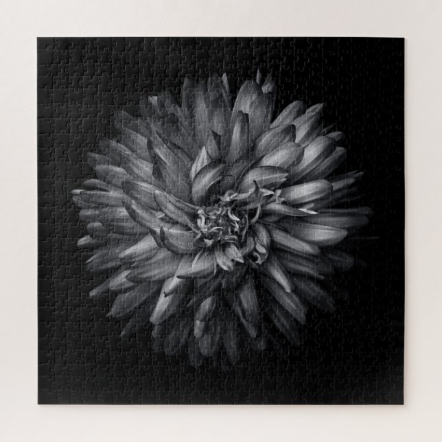 Quebra-cabeça Flores De Quintal A Preto E Branco 20 (Vertical)