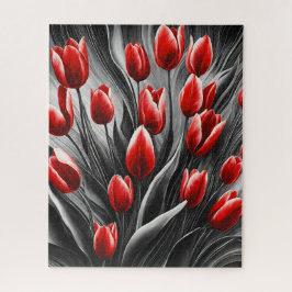 Quebra-cabeça Flores de tulipas