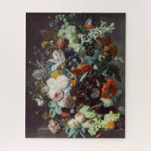 Flores de vida e Fruta de Jan van Huysum