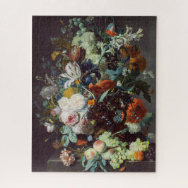 Quebra-cabeça Flores de vida e Fruta de Jan van Huysum