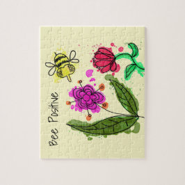 Quebra-cabeça Flores E Abelhas Positivas