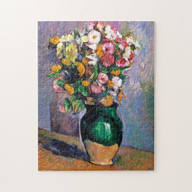 Quebra-cabeça Flores em Vase, Cezanne (Vertical)