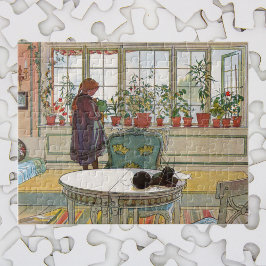 Quebra-cabeça Flores no muro de Carl Larsson