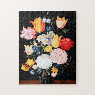 Quebra-cabeça Flores no Vaso, Jan Brueghel, o mais jovem