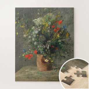 Quebra-cabeça Flores num vaso (2) por Auguste Renoir