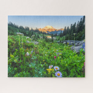 Quebra-cabeça Flores Parque Nacional Monte Rainier