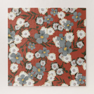 Quebra-cabeça Flores Pequenas: Estilo Sem Costura De Aquarela