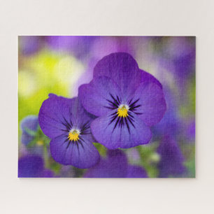Quebra-cabeça Flores   Pintas Roxas