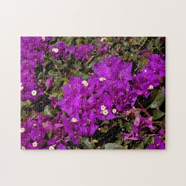 Quebra-cabeça Flores Purple Bougainvillea Floral Natureza (Horizontal)