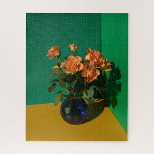 Quebra-cabeça Flores Rosas em Vase
