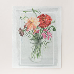 Quebra-cabeça Flores Selvagens de Verão - Pinks & Reds