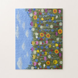 Quebra-cabeça Flores silvestres e Céus Azuis