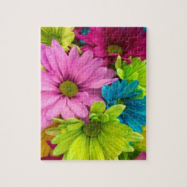Quebra-cabeça Flores Silvestres Multicoloridas e Vibrantes (Vertical)