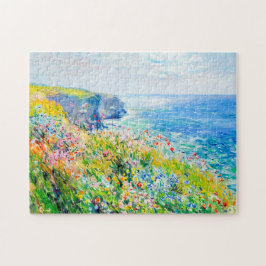 Quebra-cabeça Flores Silvestres pelo Penhasco Impressionista Cos