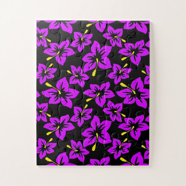 Quebra-cabeça Flores Tropicais Hibiscus (Vertical)