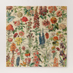Quebra-cabeça Flores Vintage<br><div class="desc">Por favor,  visite minha loja para obter design mais interessante e mais opções de cores. => zazzle.com/colorfulworld*</div>
