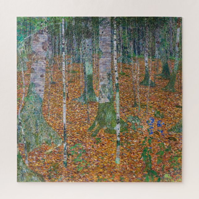 Quebra-cabeça Floresta de Bétulas | Gustav Klimt | (Vertical)