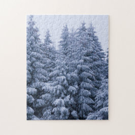 Quebra-cabeça Floresta de inverno mágico