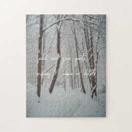 Quebra-cabeça Floresta de inverno Mistura