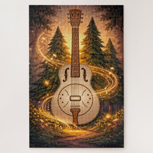 Quebra-cabeça Floresta Dobro devaneio de bosque luminoso (Vertical)