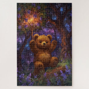 Quebra-cabeça Floresta Feliz Arte do Urso de Teddy